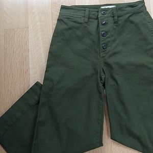 Madewell Emmett crop wide leg pants 26P